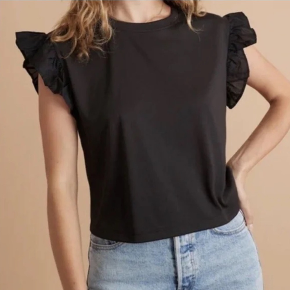 Marine Layer Ruffle Sleeve Top